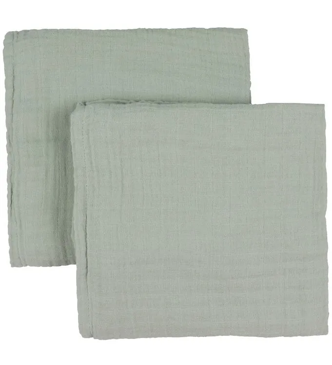 Bibs Muslinfiltar - 2-pack - 70×70 cm - Sage