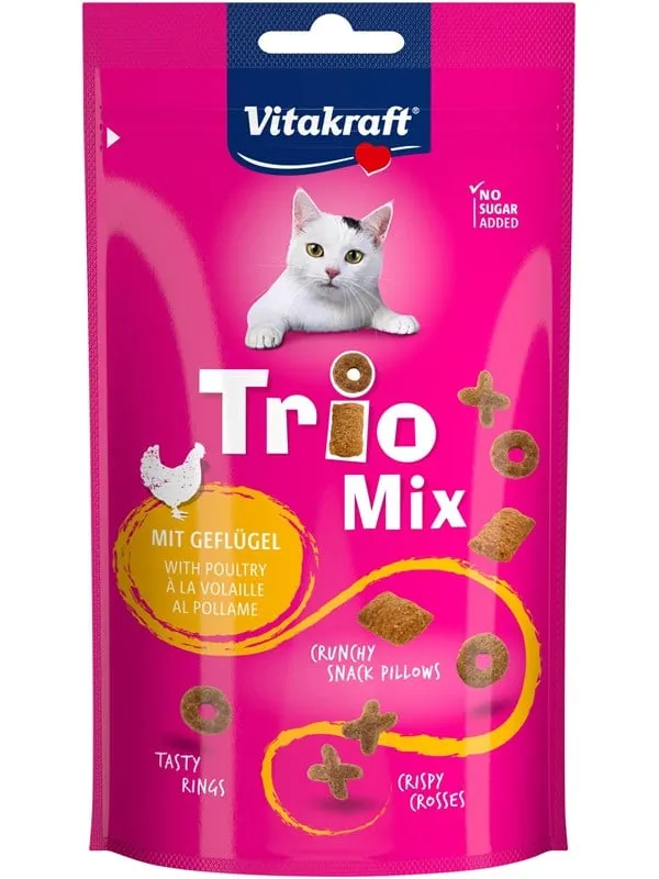 Vitakraft Trio Mix med Fjäderfä 60g