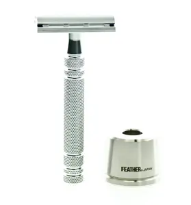 Feather Luxury Säkerhetshyvel AS-D2S med ställ