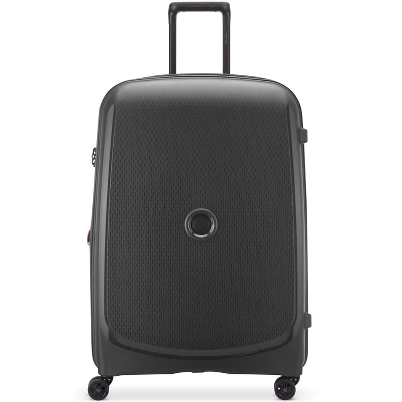 Delsey Belmont Plus 76cm - Stor Expanderbar Svart, Resväskor