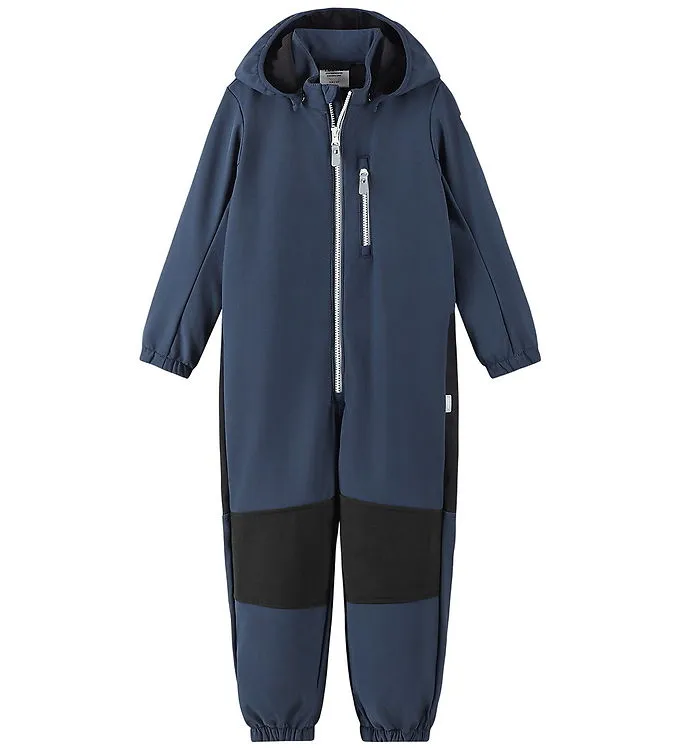 Reima Kids' Softshell Overall Nurmes Navy