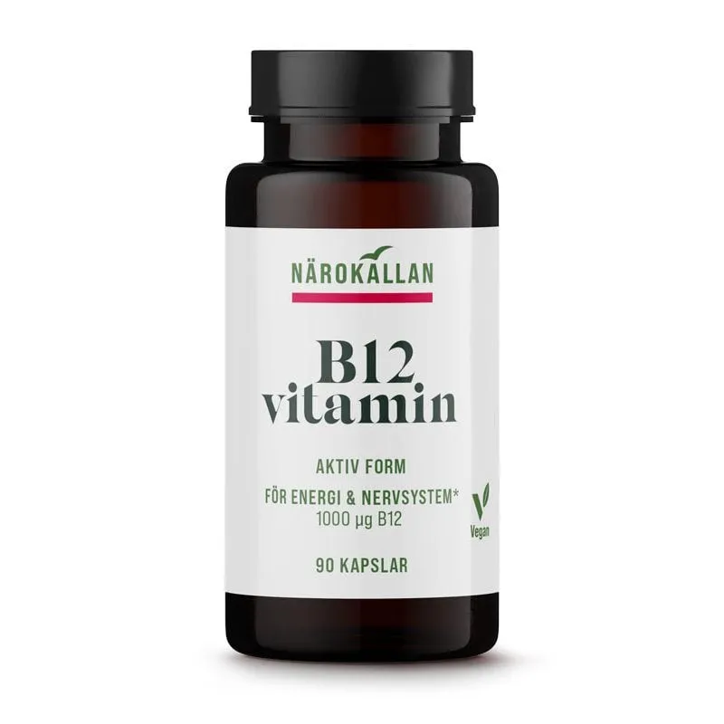 Närokällan B12 1000 mcg kapslar 90 st