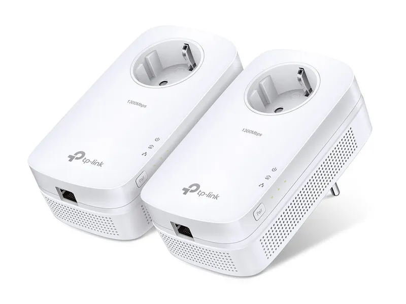 TP-Link TL-PA8010P KIT – Starter Kit – Powerline-adapter 1GbE, HomePlug AV (HPAV), HomePlug AV (HPAV) 2.0 – vägginsticksbar