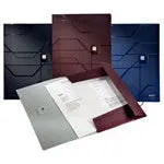 Snodd mapp Expanderbar upp till 150 ark Esselte Leitz Prestige A4 Svart 5-pack (Vinröd)