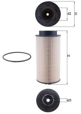 MAHLE KX 264D Bränslefilter