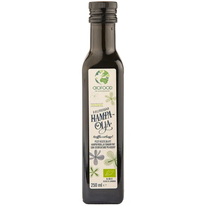 Biofood Hampafröolja Kallpressad 250 ml