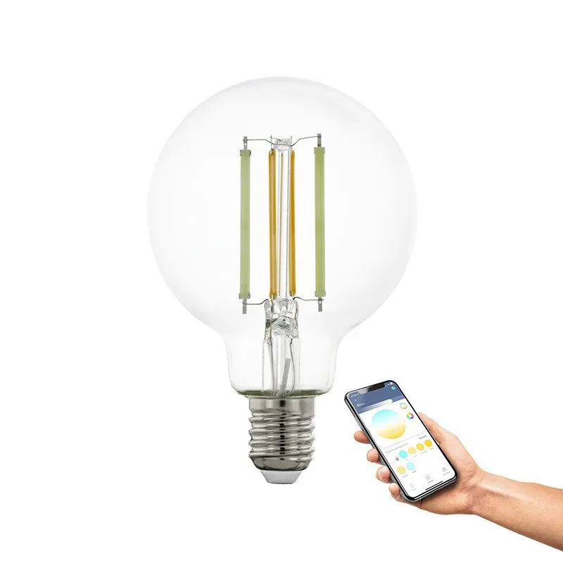 EGLO CONNECT-Z E27 LED G80 klar globglobpære med olika vitt ljus