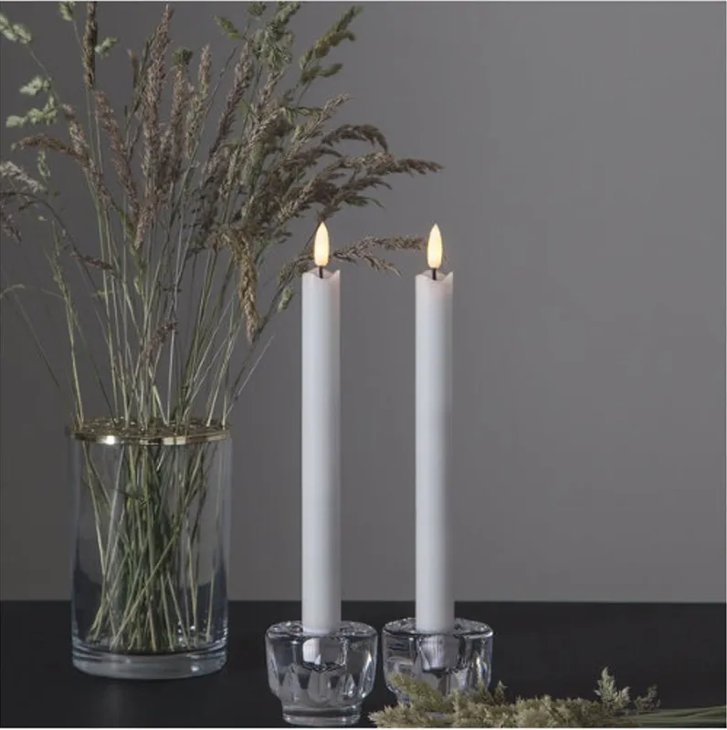 LED ANTIKLJUS FLAMME RUSTIC / 2-Pack / 25 cm / Batteri / timer