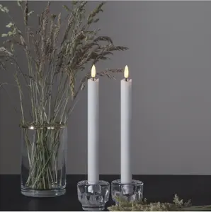 LED ANTIKLJUS FLAMME RUSTIC / 2-Pack / 25 cm / Batteri / timer