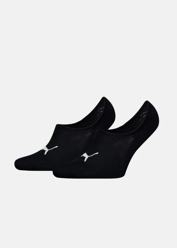 PUMA Unisex High Cut Footie Socks (2-Pack), Men, Black, 39-42