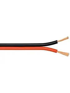 Goobay Högtalarkabel röd;svart CU 100 m spole, tvärsnitt 2 x 0,75 mm²