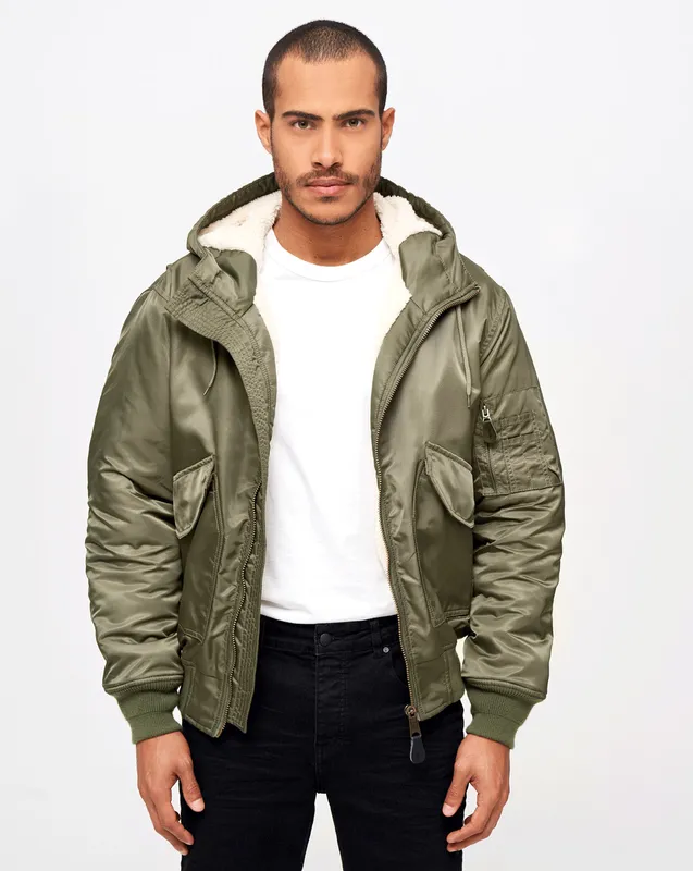 Brandit CWU jacka med huva Oliv (#4373)