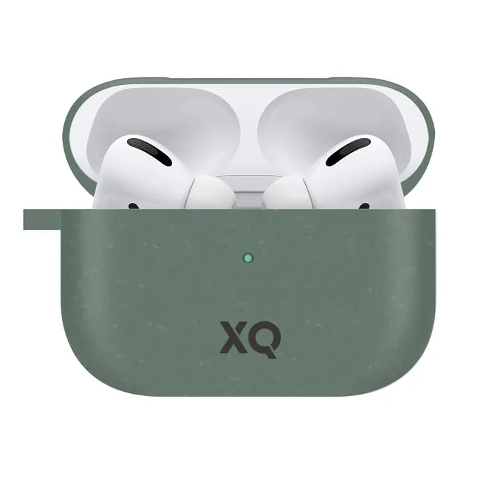 Xqisit Komposterbart fodral för AirPods Pro (Gen 1, 2019) Grön