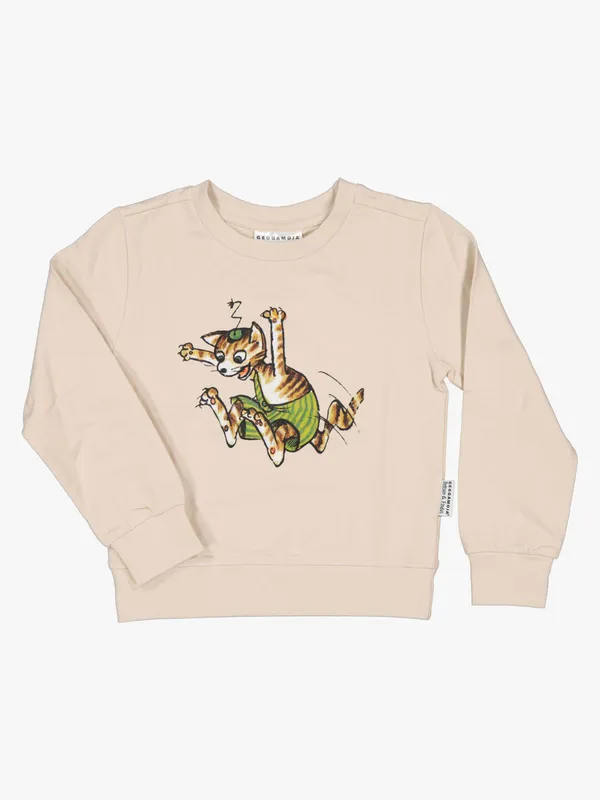 Collegetröja Pettson och Findus Beige (#0709)