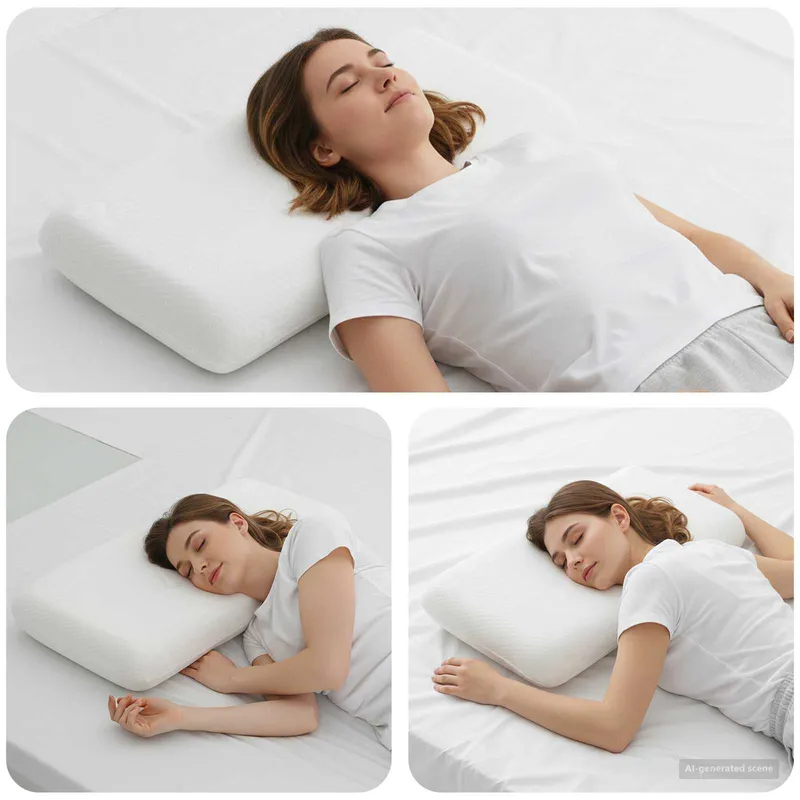 vidaXL Sovkudde 74 x 39 x 13 cm Medium Minneskum Vit
