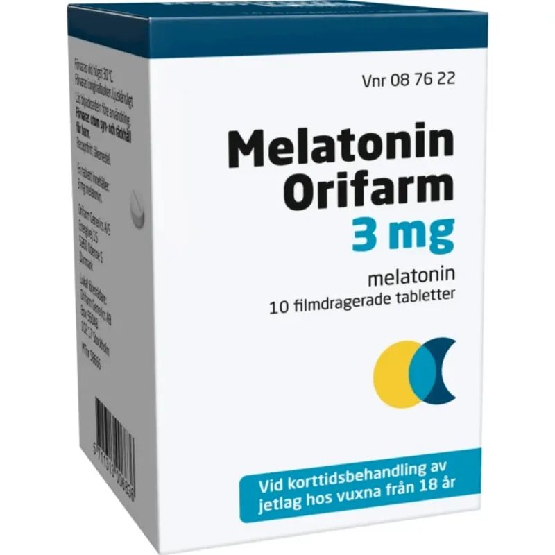 Melatonin Orifarm Filmdragerad tablett 3 mg 10 st