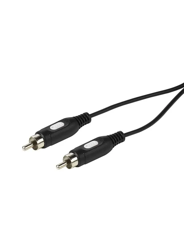 Vivanco Audiokabel, 1xRCA Hane 2.5m Svart