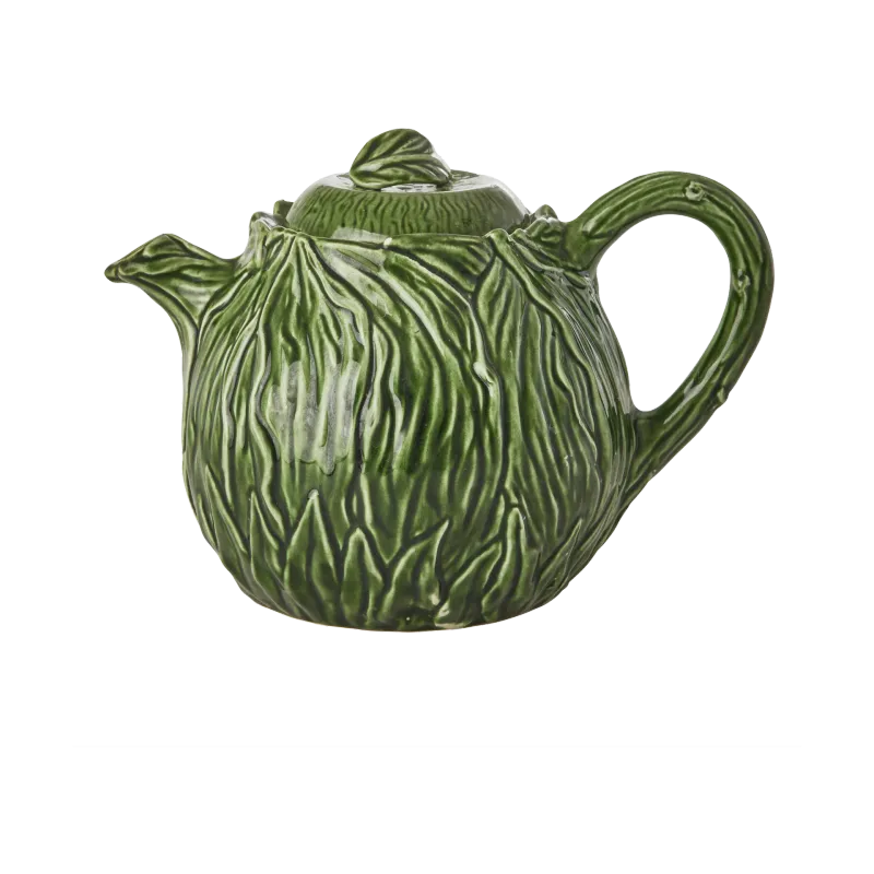 RICE Rice keramisk tekanna 1,6 L Embossed kale design