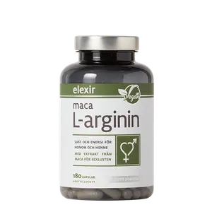 Elexir Pharma Maca med L-arginin 180 kapslar