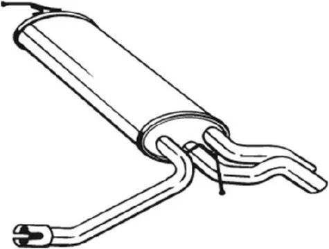 Bakre ljuddämpare BOSAL 175-087