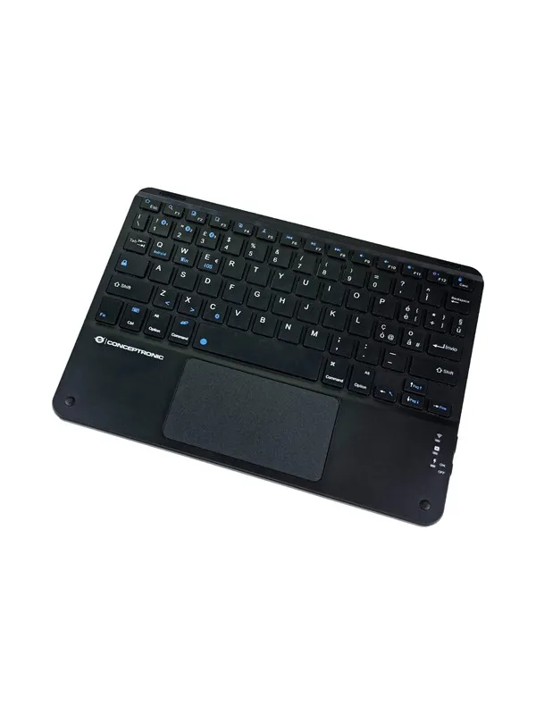 Conceptronic TOBIN01BIT - keyboard - 10″ - with touchpad LED indicator - QWERTY - Italian - black Input Device - Tangentbord - Italiensk - Svart