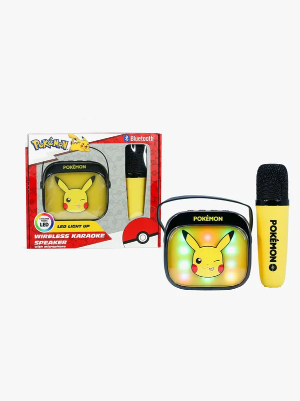 Pokemon Sladdlös Karaokehögtalare med mikrofon LED – Pokemon – Leksaksaffären