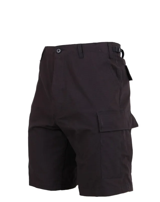 Rothco BDU Shorts i Rip-Stop Svart (#4749)
