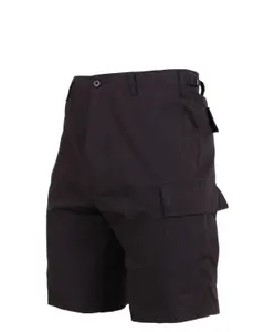 Rothco BDU Shorts i Rip-Stop Svart (#4749)