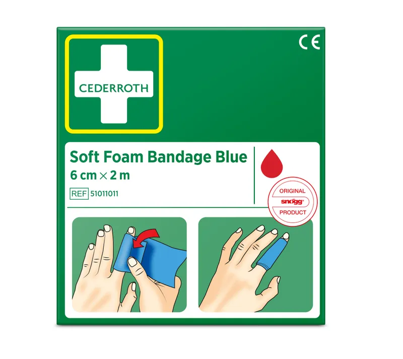BANDAGE SOFT FOAM BLUE 6CM 2M | Beijerbygg Byggmaterial