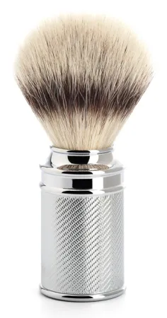 Syntetisk Rakborste Chrome Silvertip Fibre – M
