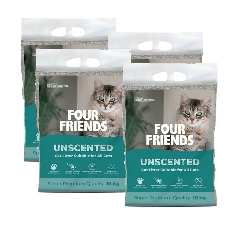 Kattsand FourFriends Cat Litter Unscented 10 kg