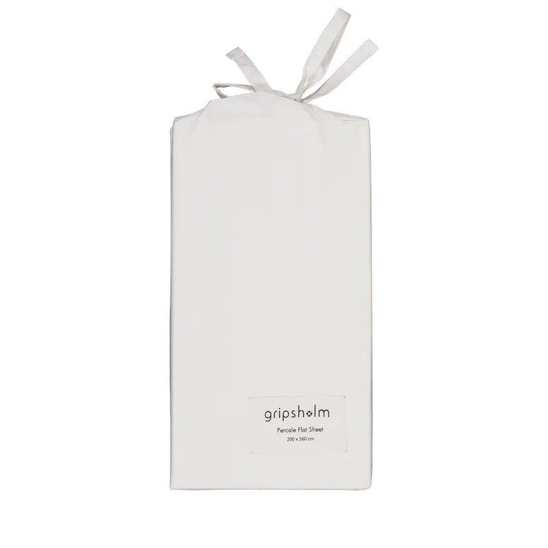 Gripsholm Underlakan percale 200x260, passar 140 cm säng