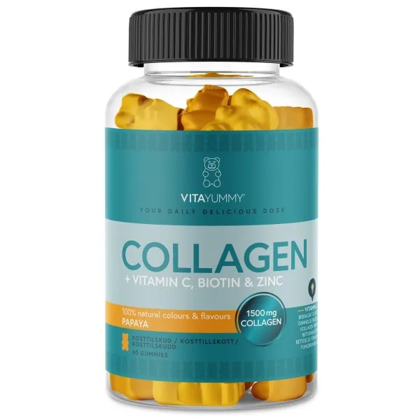 VitaYummy Collagen, Papaya, 60 Gummies