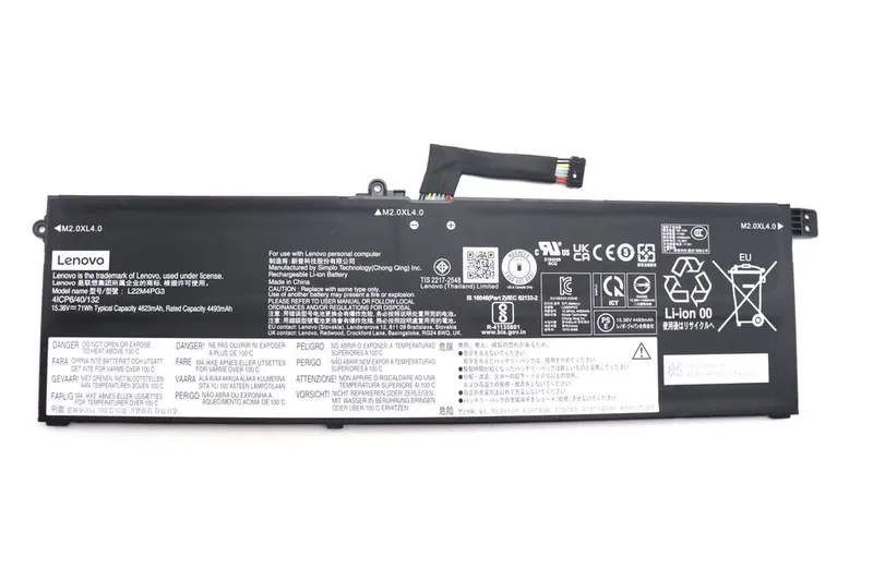 Lenovo Laptop Batteri 4C 71Wh 15,36V L22M4PG3 SP/A
