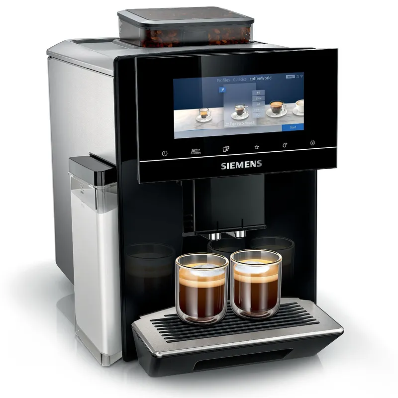 Siemens EQ900 TQ903R09 Helautomatisk kaffemaskin med bönor – Svart