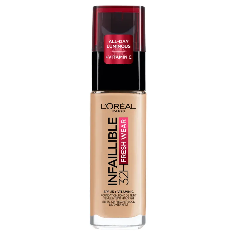 L'Oreal Infallible 32h Fresh Wear Foundation Long-Lasting Face Foundation 120 Vanilla 30ml