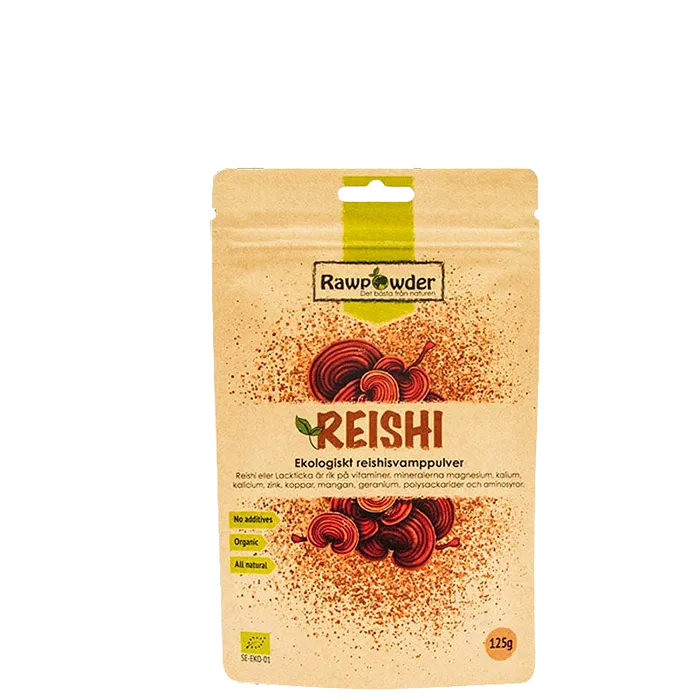 RawPowder Reishi Svamppulver, 125 g