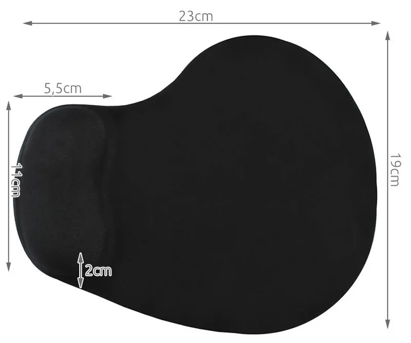 Ergonomisk musmatta med handledsstöd