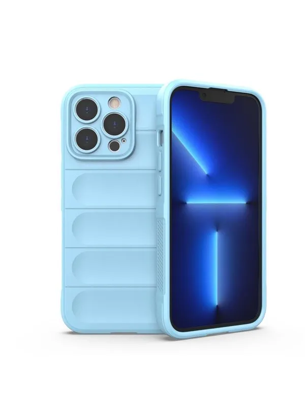 Hurtel Magic Shield Case - iPhone 13 Pro Flexible Armored Cover Light Blue