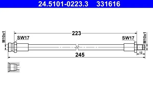 Bromsslang ATE 24.5101-0223.3