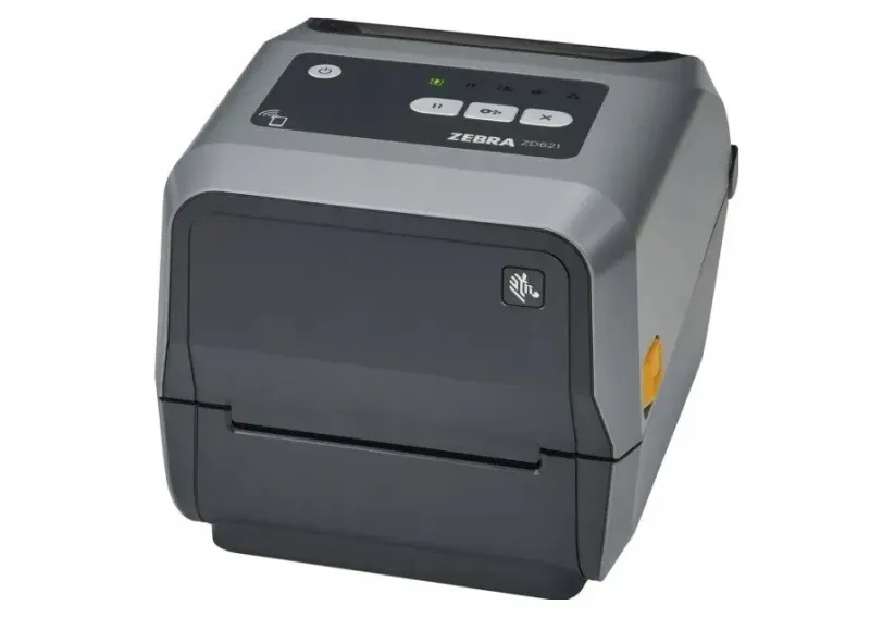 Zebra ZD621t – Etikettskrivare – termisk överföring – Rulle (11,8 cm) – 300 dpi – upp till 152 mm/sek – USB 2.0, LAN, seriell, USB-värd – grå (#4434)