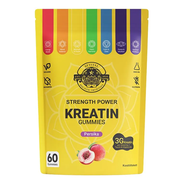 Sevital Kreatin Gummies Persika 60st