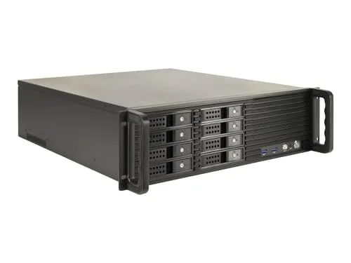 Inter-tech 3u-3508 3u 19" 8-bay Rack Svart