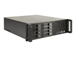Inter-tech 3u-3508 3u 19" 8-bay Rack Svart