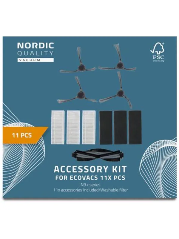 Nordic Quality Robotdammsugare 11 Pcs Kit for Ecovacs