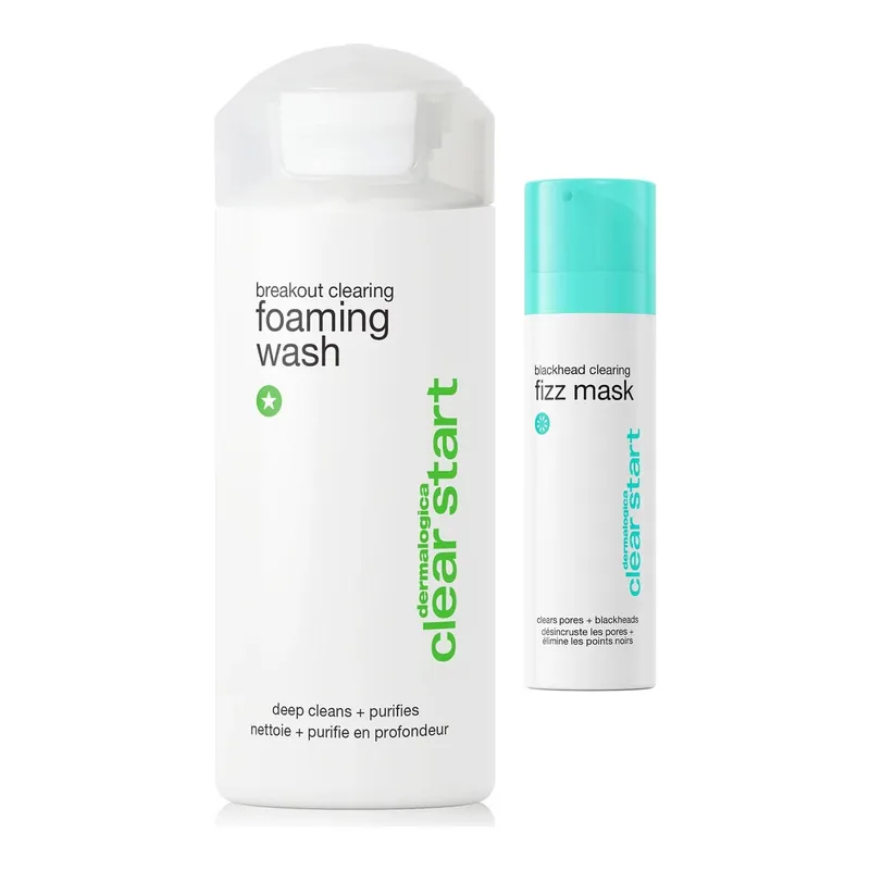 Dermalogica Clear Start Foaming Wash & Blackhead Clearing Fizz Mask