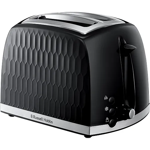 Russell Hobbs Brödrost & Toaster Honeycomb Black 2 Slice