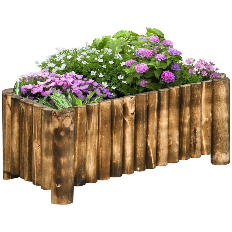 Högbädd i Granved för Växter 78x35x30Cm