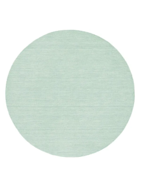 Handloom flat Matta – Mintgrön Ø 250