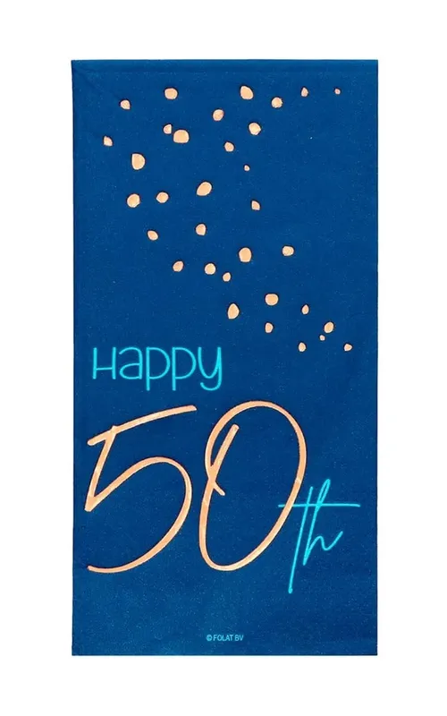 Servetter 50 års Elegant True Blue 33x33cm 10-pack